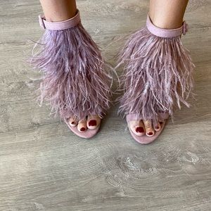 NWOT Steve Madden Fefe Feather Stiletto Heels